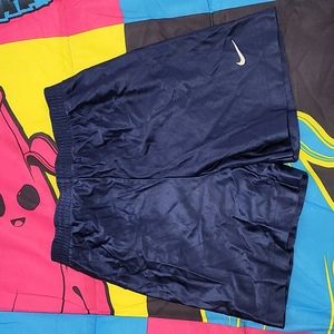 Nike shorts blue with white Nike sign